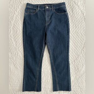 J. McLaughlin Straight Leg Cropped Raw Hem Jeans Women’s Size 8